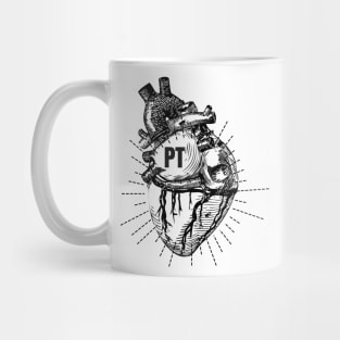 Physical Therapy Heart Design for PT Mug